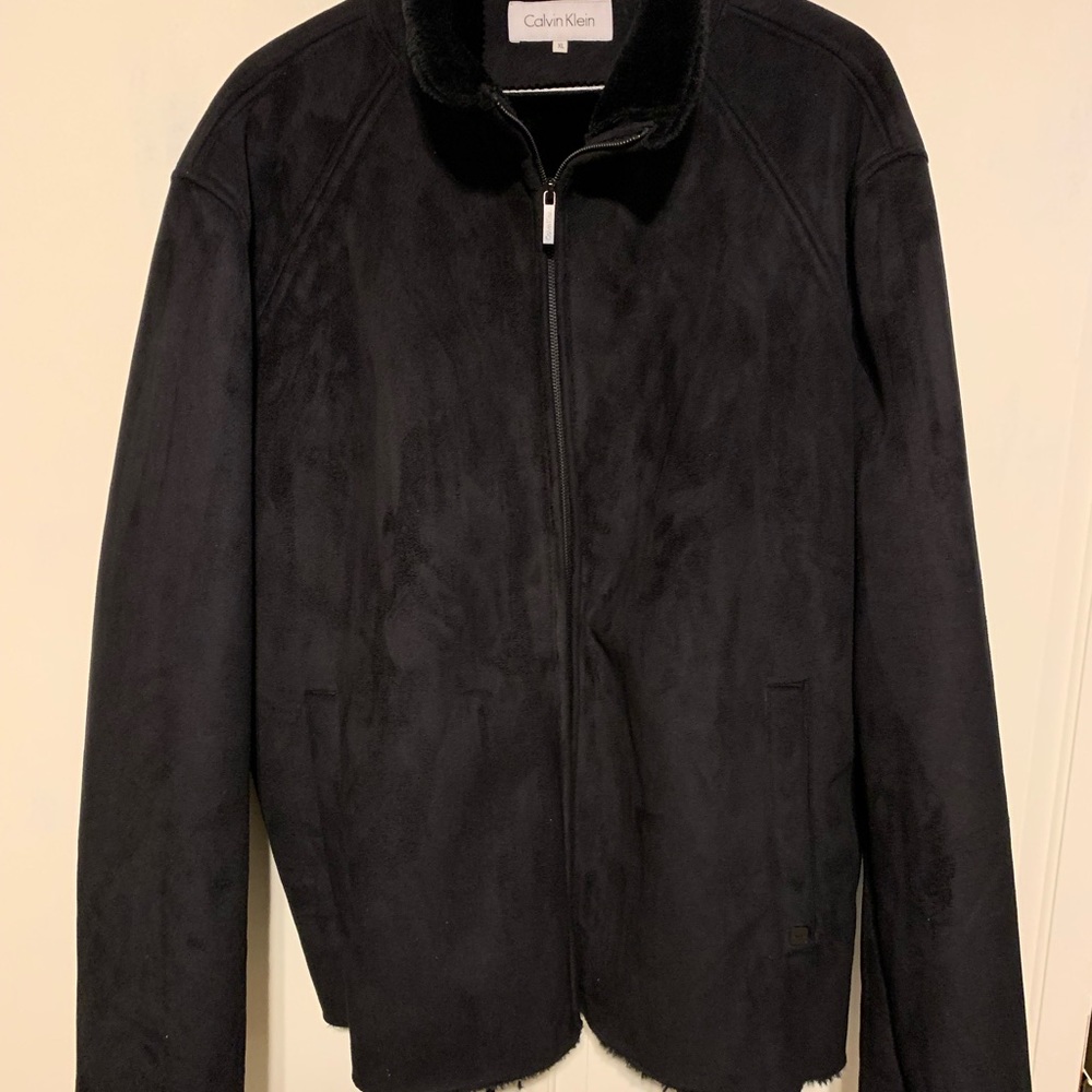 Mens Calvin Klein suede like jacket